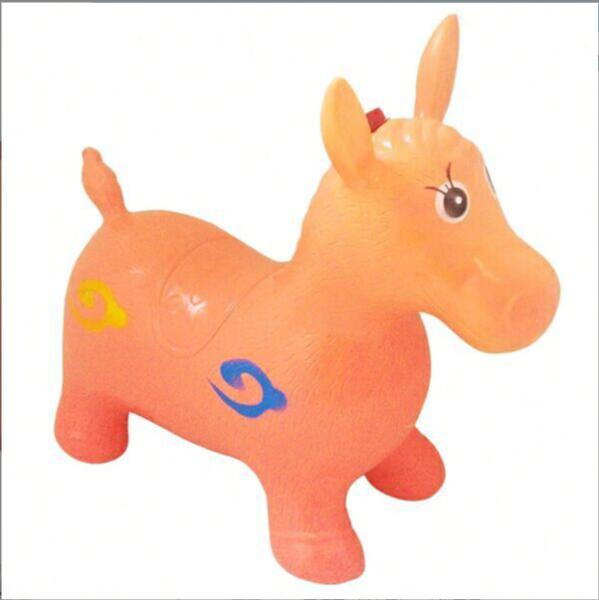 Bouncy Horse Hopper | Benny The Jumping Bull Inflatable Hopping Pony for Toddlers
