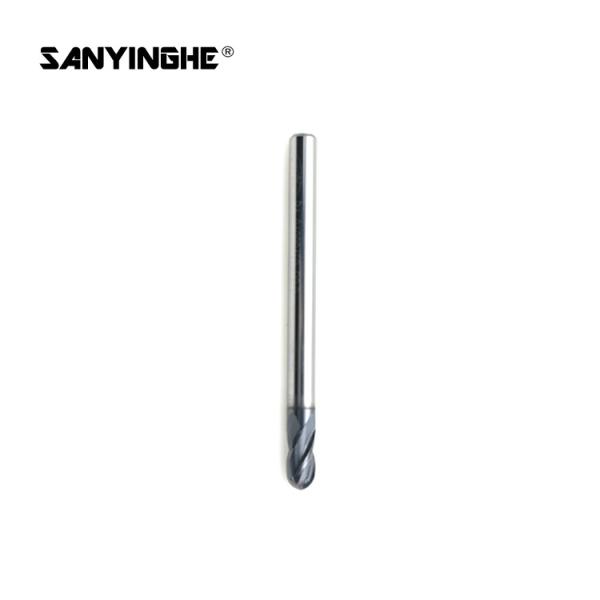 2 4 Flute Solid Carbide End Mills Ball Nose Tungsten Carbide Milling Cutter For Stainless Steel