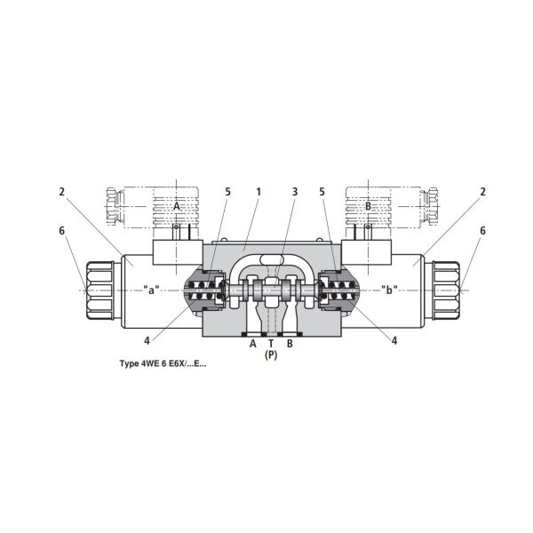 4/3 Гидравлический клапан управления Гидравлический направленный клапан с мокрым - штифтом