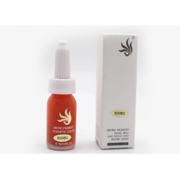 Бутылка стекла чернил 15ml татуировки макияжа естественных заводов губы постоянная