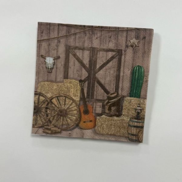 21x21cm To 40x40cm Printed Paper Napkins 1/8 Fold Customised Paper Napkins
