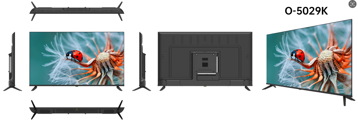 Легкая установка 50 дюймовый OLED телевизор GoogleOS Интеллектуальная регулировка цвета