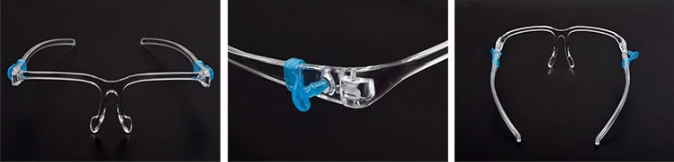 Transparent Protective Kids Child Children Safety Visor Face Facial Weat Glasses Clear Shield Faceshield with Glasses Fr