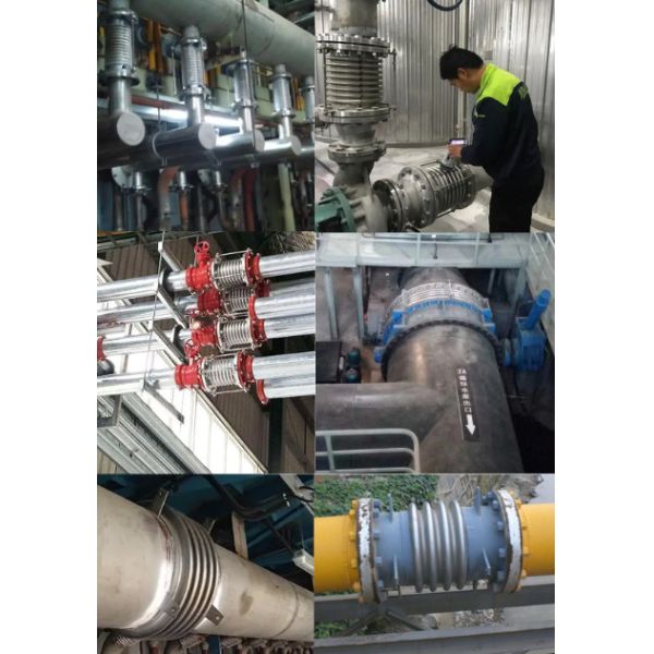 ANSI 150LB Stainless Steel Metal Exhaust Compensator Reinforced Metallic Expansion Bellows