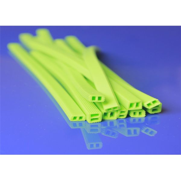 LFGB Colorful Silicone Rubber Strips High Pressure Bond Mouth Level Off