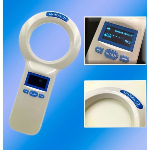 Waterproof FOFIA PT200 RFID Card Reader 128x64 OLED Screen Long Distance Reading (10-20m) ISO11784/5 Protocol 860-960mhz