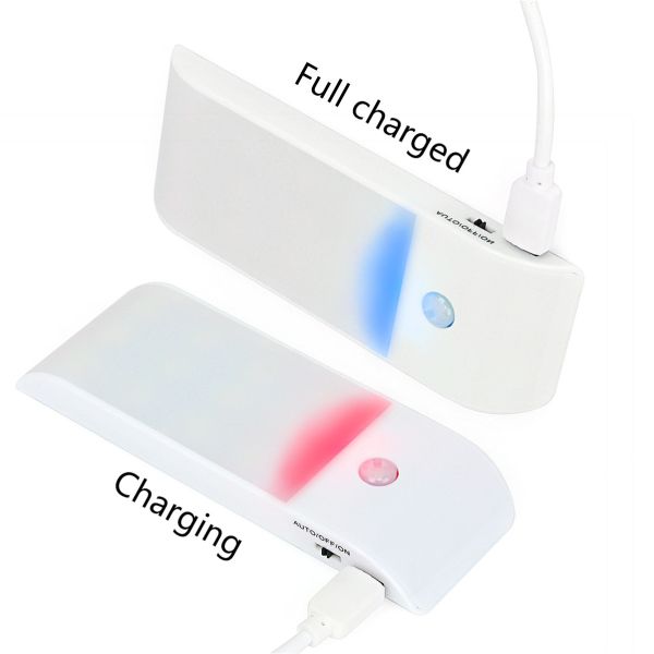 USB Rechargeable IR Night Light with Motion Sensor Wireless 12LED Wall Lights