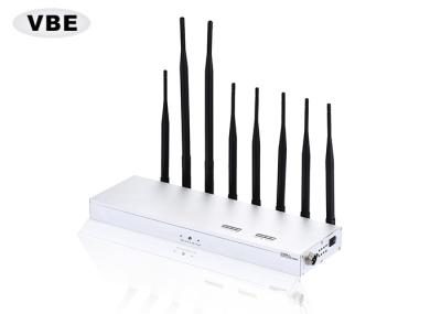 jammer portátil do telefone do poder de 12W RF, telefone celular que bloqueia o logotipo da tela de seda do dispositivo impresso