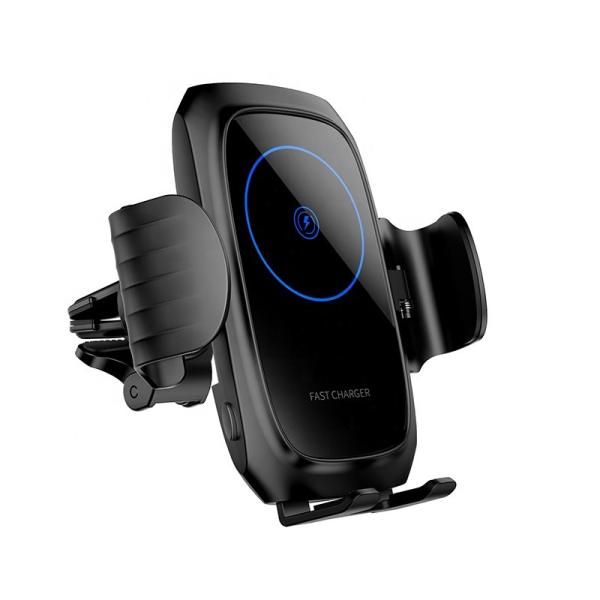 Wireless Car Charger Mount [Auto Clamping], 15W Qi Fast Charging Intelligent Infrared Car Mount, Windshield Dash Air Ve