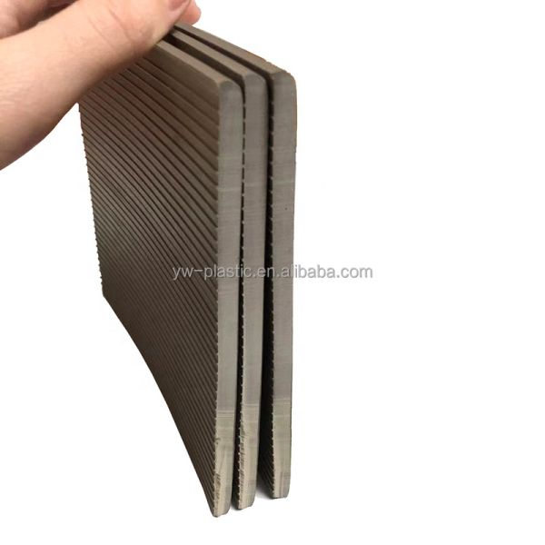 Commercial PVC Feather Edge Skirting Rubber Baseboards Molding with Easy Installation