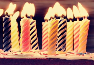 Decorative Spiral Birthday Candles , Funny Smelless Twisted Birthday Candles