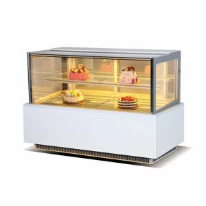 Refrigerador quadrado refrigerando eficiente da exposição da padaria de 1.5m