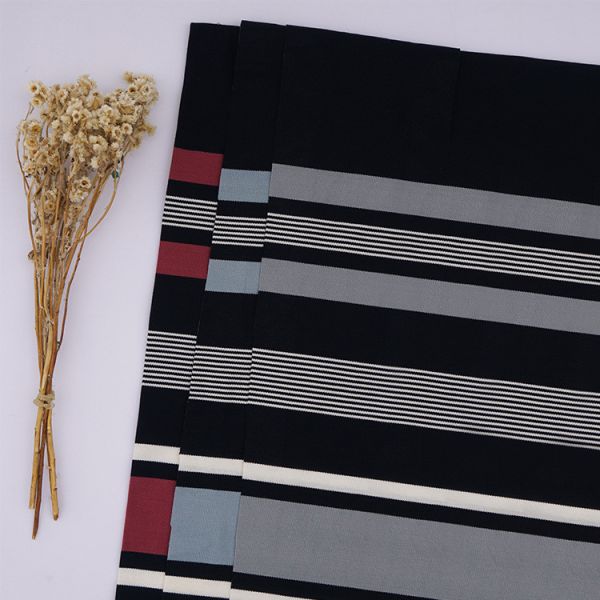 Конфигурация жесткая хорошая версия Ленджин Модальный полосатый материал ткань для футболок