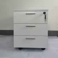 Armário de armazenamento de escritório móvel de madeira móvel pedestal 3 gaveta armário de enchimento lateral