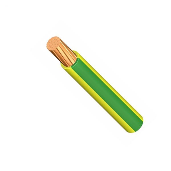 Electircal PVC insulated copper wire Yellow/Green earth grounding BVR cable