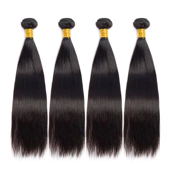 Straight Cheap Natural  Remy Indian Human Hair Vendor Weave Bundles and wefts