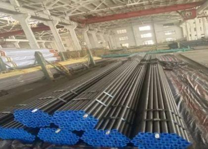 Customized Wall Thickness Black Painted Heat Exchanger Steel Tube For Industrial EN Certificate