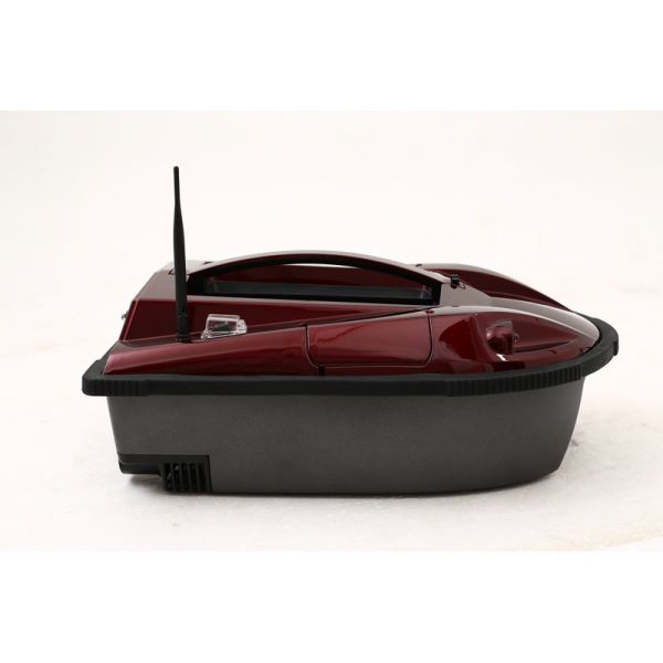 Double Bait Hoppers Red Remote Control Fishing Boat, Anti-wind RC Bait Boats RYH-001D