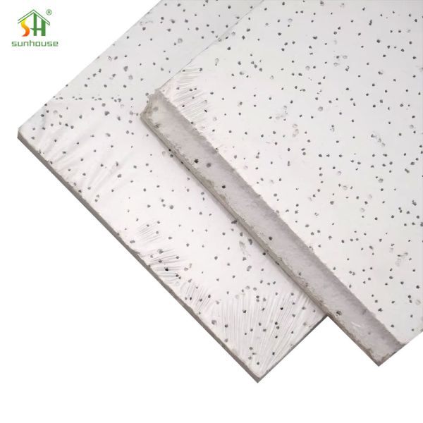 Fire Rated Mineral Fiber Ceiling Tile Board for Interior Exterior Decoration Use