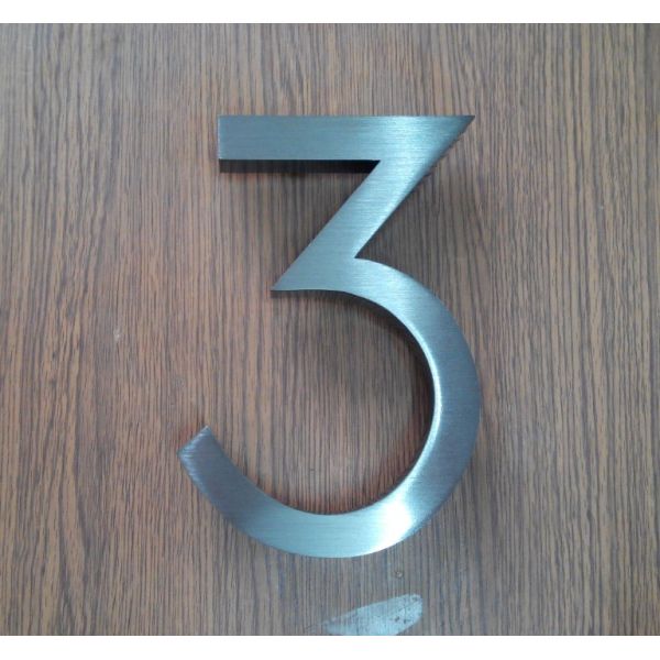 3D Sign Letter stainless steel house Street Number custom H20CM number gold 3d sae signs