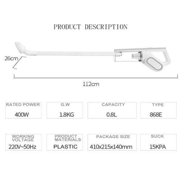 Домашний и автомобильный беспроводный электрический ручной пылесос 0.8L 220В