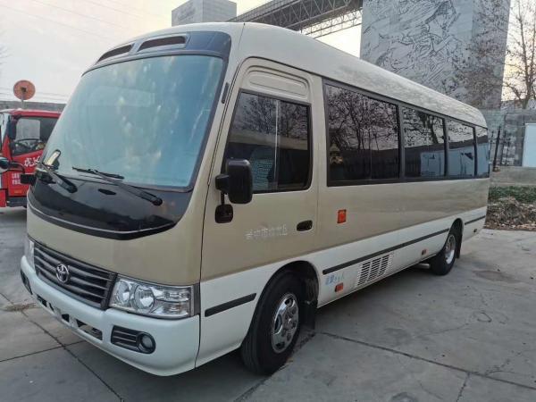 Petrol Engine Used Toyota Coaster Bus / 6 Gearbox Toyota Used Mini Bus