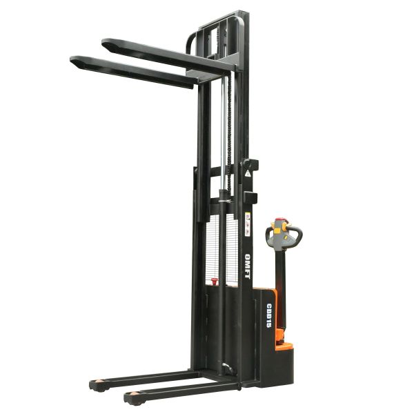 1.2t Self Load Unload Electric Pallet Stacker with Minimum Turning Radius of 1435mm