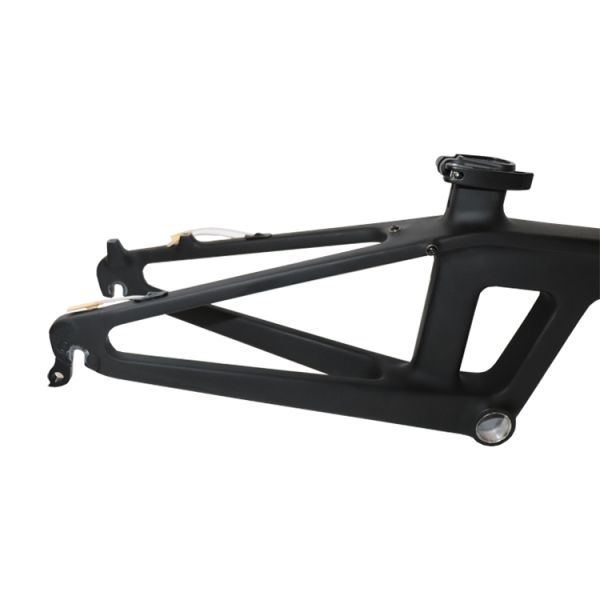 Sleek 20 Inch Carbon Bike Frame With Gloss Surface Processing Mode And BB92mm Pressfit