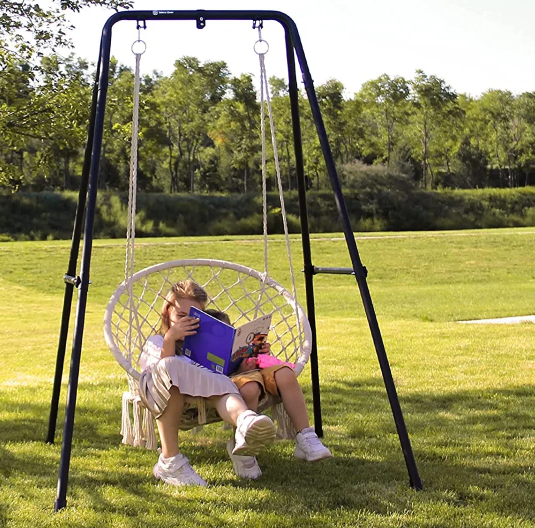 Customized Color A Shape Hanging Chair Hammock Stand for Versatile Outdoor and Indoor