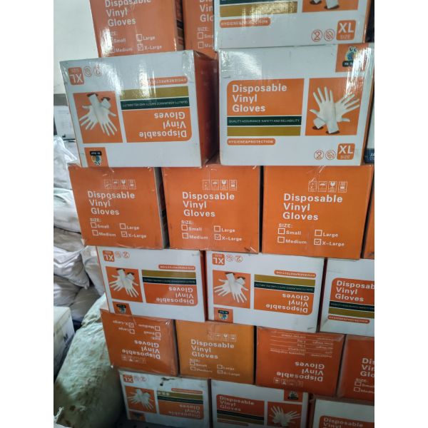 M4.0-5.5g Disposable Vinyl Glove S Size OEM Non Sterile Gloves Ideal for Healthcare Food Service and Industrial Applications