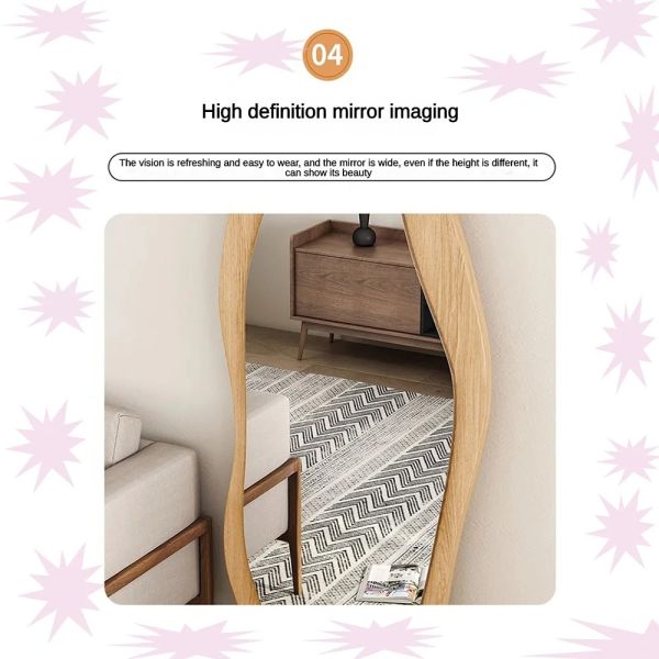 Современный дизайн стиль Серебряный гардероб входное зеркало для роскошного домашнего декора