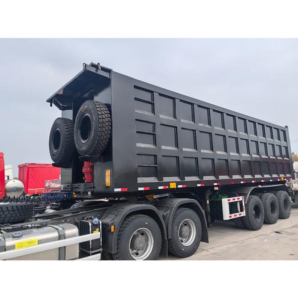 3 Axle 12R20 Tires 12 Tires Mechanical Suspension (Airbag Suspension Can Be Customized To The Customer) Dump Semi-Trailer
