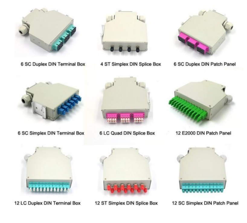 Синяя наружная оптоволоконная распределительная коробка SC/FC/ST/LC