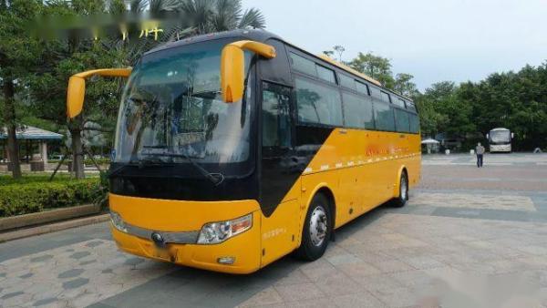 Used Yutong Bus ZK6107 49 Seats Left Steering Airbag Chassis Yuchai Rear Engine Low Kilometer