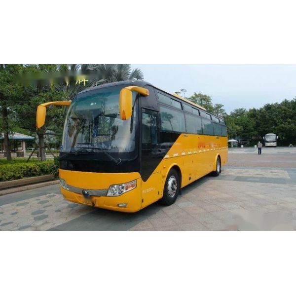 Used Yutong Bus ZK6107 49 Seats Left Steering Airbag Chassis Yuchai Rear Engine Low Kilometer