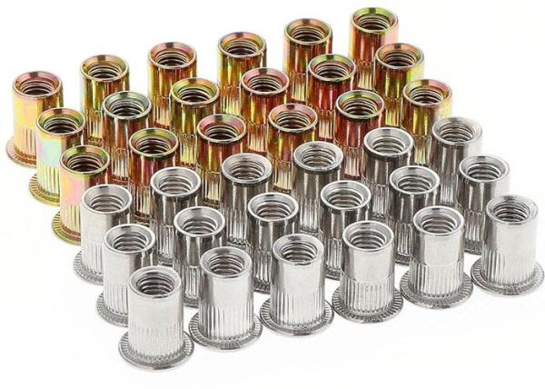 M8 M10 M12Super Duplex Stainless steel  2205 2507 904L Knurled Flat Head Rivet Nut