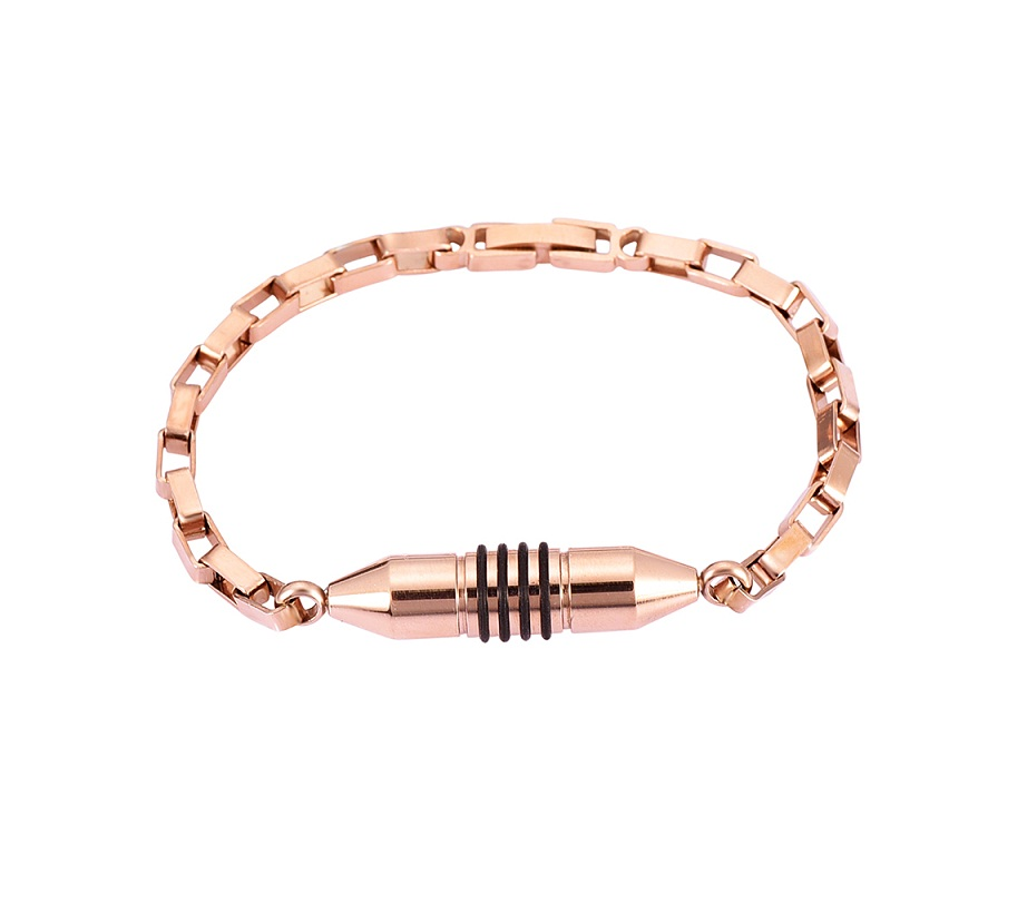 18K Gold Plated Stainless Steel Cremation Bracelet for Men and Women's Memorial Jewelry