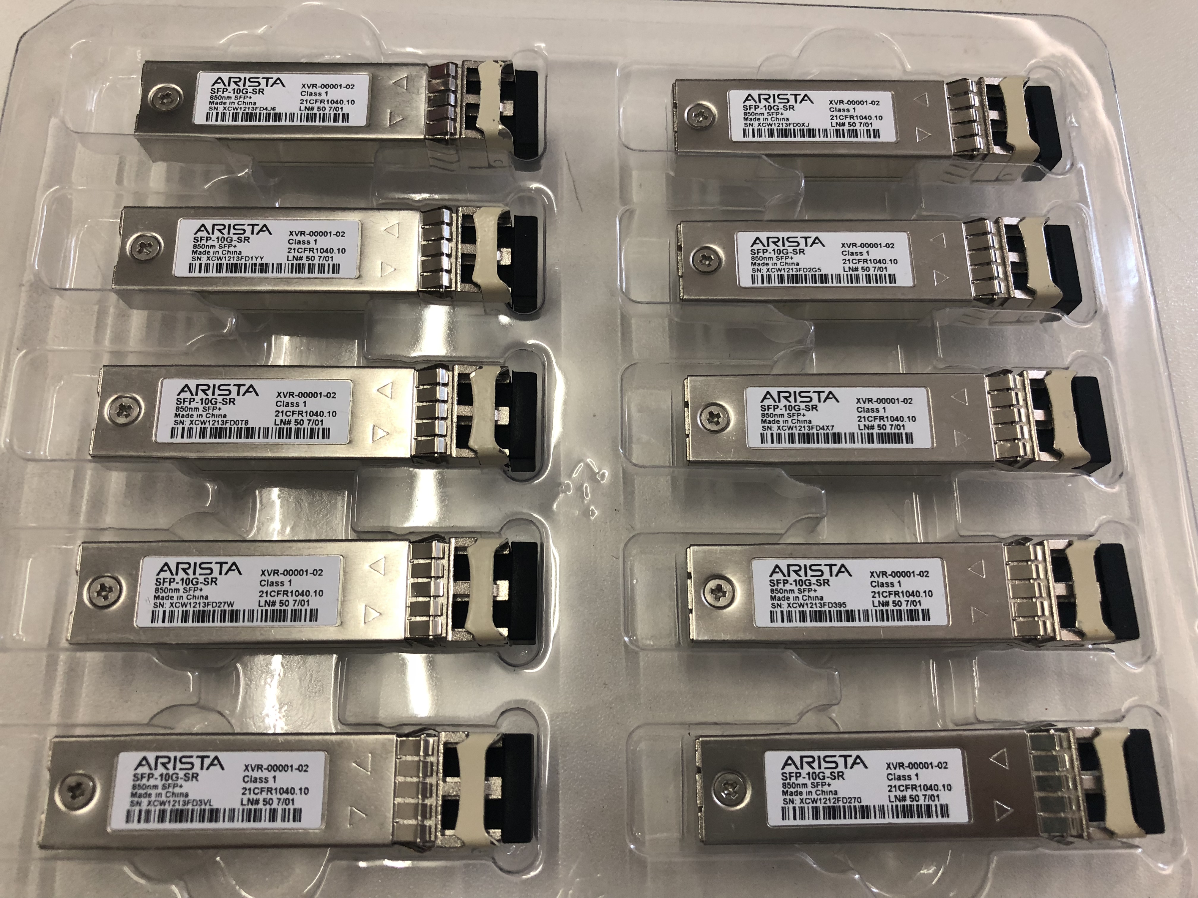 Дуплекс LC модуля 850nm 300M MMF Alcatel светящийся SFP-10G-SR совместимый Sfp