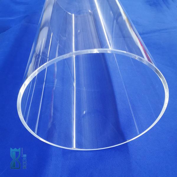 Custom High Temperature Resistant Heating Quartz Glass Tube Large Diameter