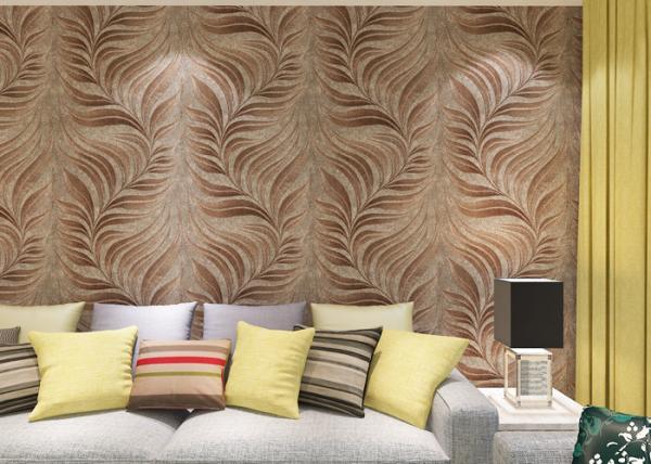 Embossed Modern Removable Wallpaper with Removable Vinyl Material 0.53*10M
