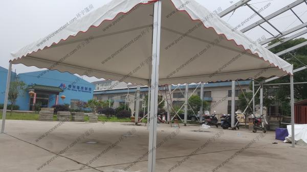 Mini Waterproof High Peak Tents / Peak Pole Tent With Transparent Sidewalls