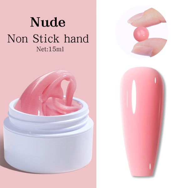 Private Label Quick Building Gel for Nail Extension White Clear UV Gel Acrylic Extension Solid Builder