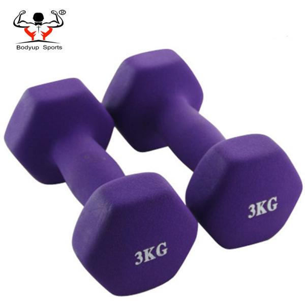 Non Toxic Fitness Equipment Dumbbells With Banana Handle Long Using Time