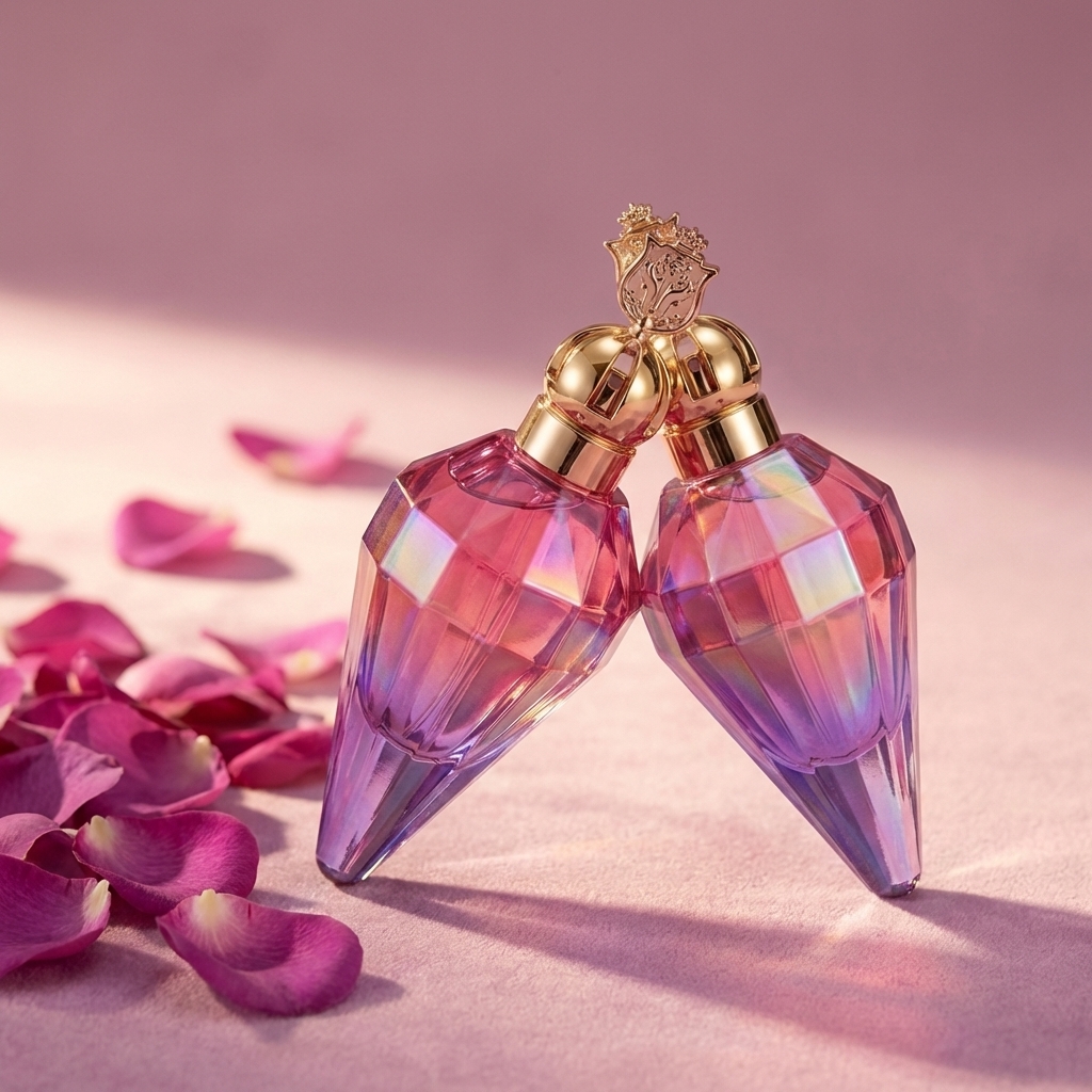 Anding Supplier Premium Custom 90ml Rhombus Refillable Spray Luxury Empty Glass Perfume Bottle