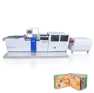 HX450C Children Board Book Cover Casing In Machine Designed for Board Book