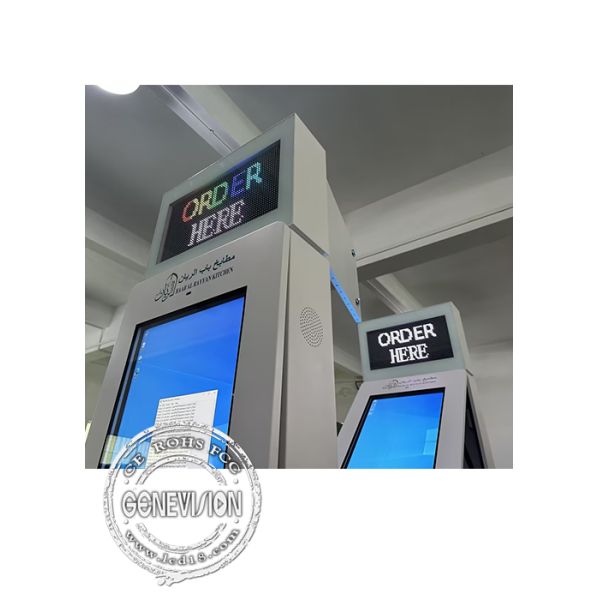 Камера микрофон Киоск быстрого обслуживания с принтером Qr код сканера Логотип печать