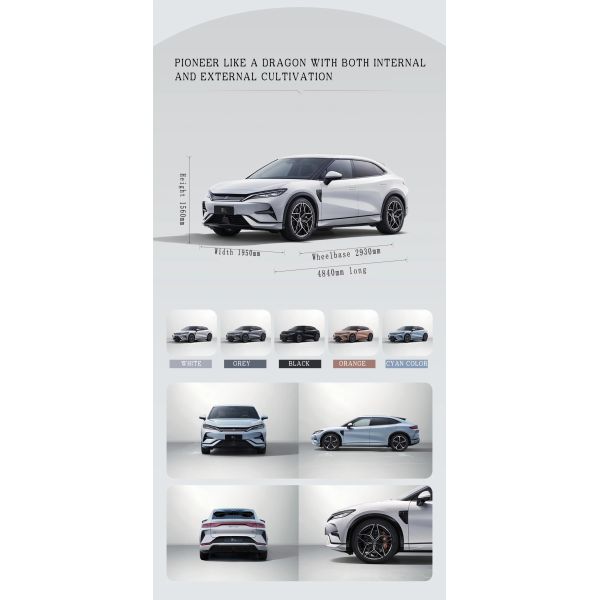 2024 Electric Car BYD Song L Flagship Adult Energy Vehicle 4840x1950x1560 Length*Width*Height