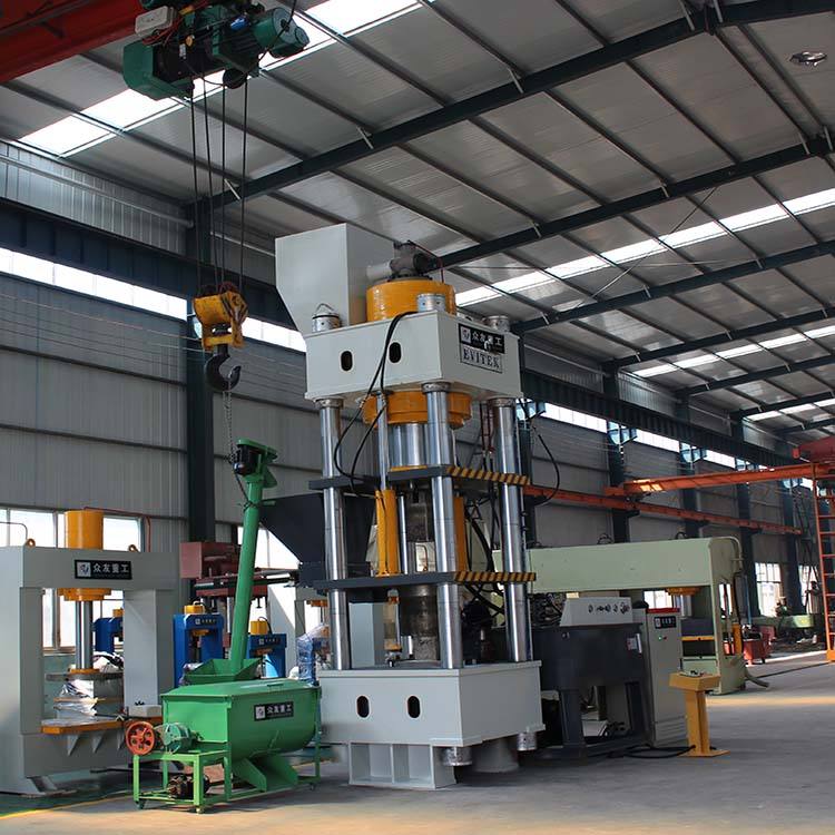 100 Ton-500 Ton Four-column Three-beam Hydraulic Press YQ32 for Animal Mineral Block & Salt Block