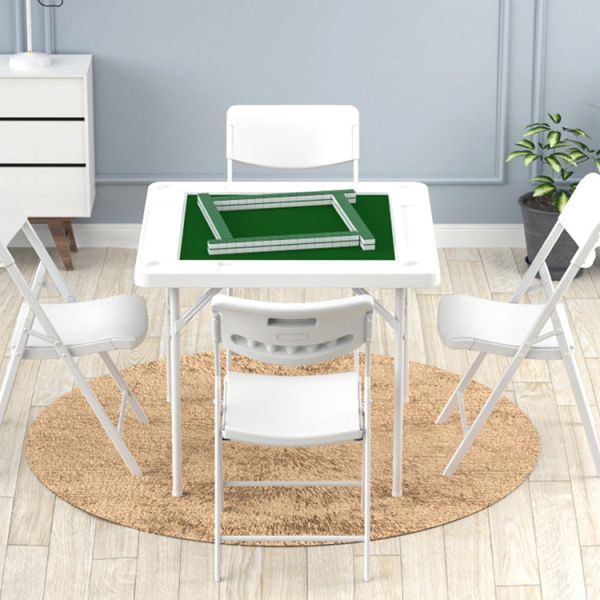 Customizable Logo 4-Player Poker Card Mahjong Table for Outdoor and Indoor Activities