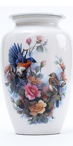 Cherry Wood Grain Finish Cremation Urn | Human Ashes Adult Memorial urn, Burial, Funeral Cremation Urns | 200 Cubic